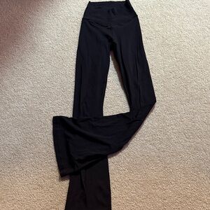 Aerie Black Crossover Flare Pants